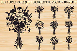 Floral Bouquet SVG Bundle, an Illustration by Designs_River