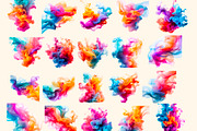 Colored smoke  Watercolor clipart, an Object Illustration by Hello My Print (Thumbnail 8 of 13)