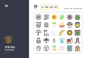 Spring Icon Set