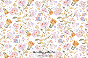 Whimsical folk seamless pattern, a Pattern Graphic by Pink Studio Art