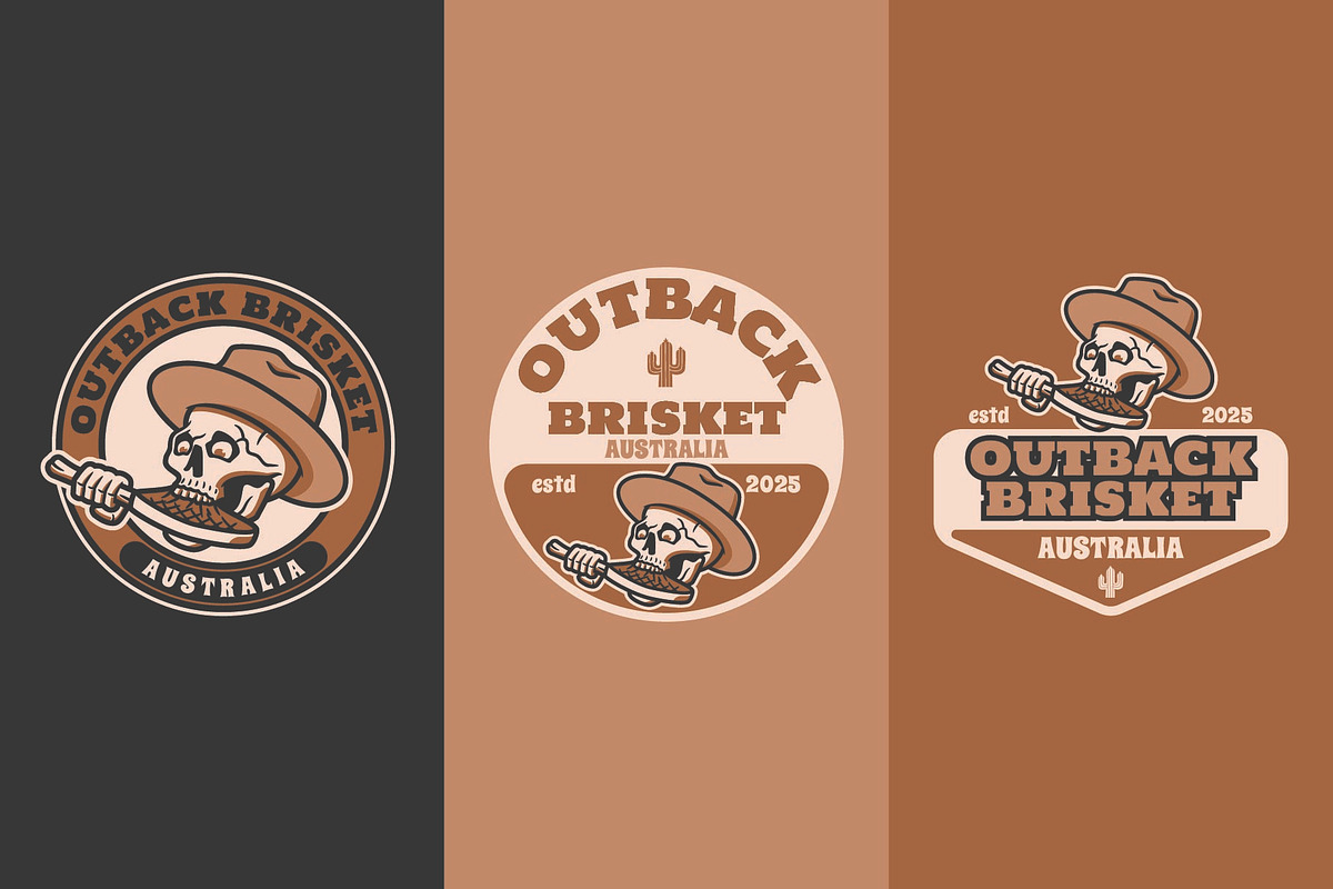 Outback Brisket Logo Template, a Branding & Logo Template by Kreasi Malam (Photo 5 of 5)