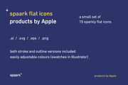 Spaark Products by Apple (15 icons), an Outline Icon by Petr Knoll (Thumbnail 5 of 5)
