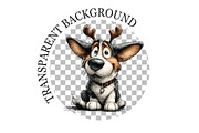 Whimsical Christmas Dog Clipart, a Seasonal Illustration by Rose Art (Thumbnail 5 of 5)