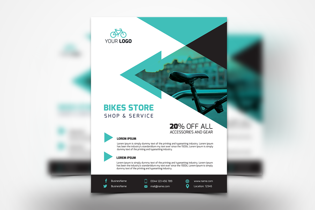 200+ Premium Flyers Bundle 99% OFF, a Flyer Template by UNIK Agency (Photo 21 of 66)