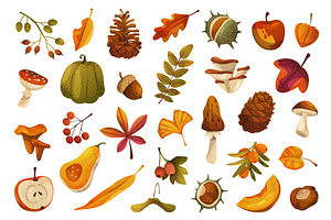 Vector autumn or fall nature, an Object Illustration by Elegant Solution