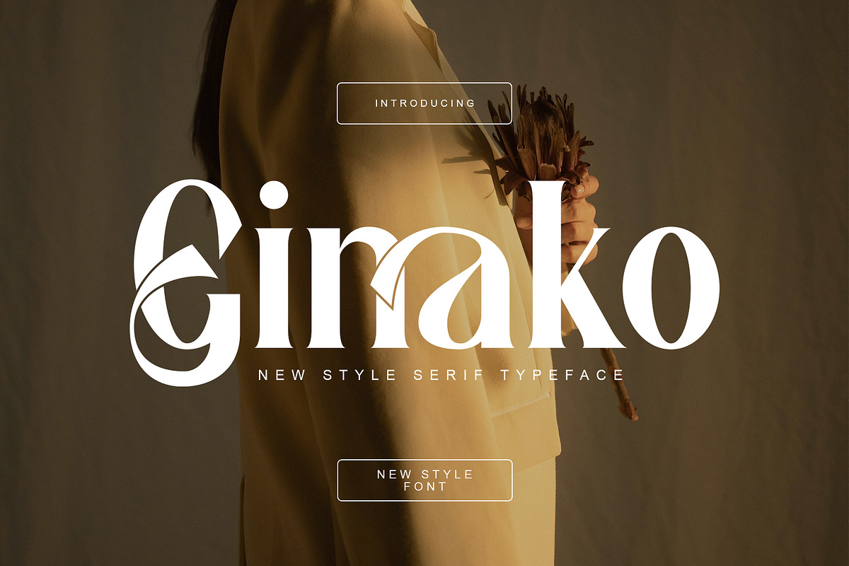 Ginako Ligature Serif Typeface, a Serif Font by yaqublekker (Photo 1 of 10)