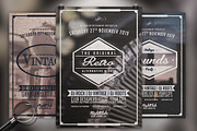 Vintage Night  | 3in1 Flyer Template, a Flyer Template by GIGA-TEMPLATE (Thumbnail 1 of 7)