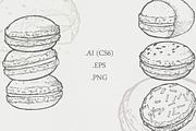French Macarons, an Illustration by Ferntale Art & Design (Thumbnail 2 of 2)