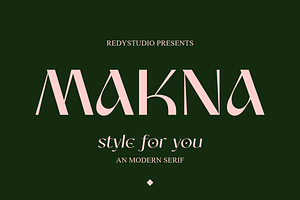 Makna - A Stylish Modern Serif