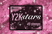 49 procreate Y2K Star Stamp Sparkles, a Brush Add-On by laura.design (Thumbnail 1 of 7)