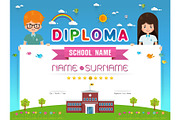 Certificate kids diploma, a Flyer Template by essense (Thumbnail 1 of 7)