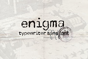 Enigma Typewriter Sans Font, a Font by DesignSomething (Thumbnail 1 of 5)