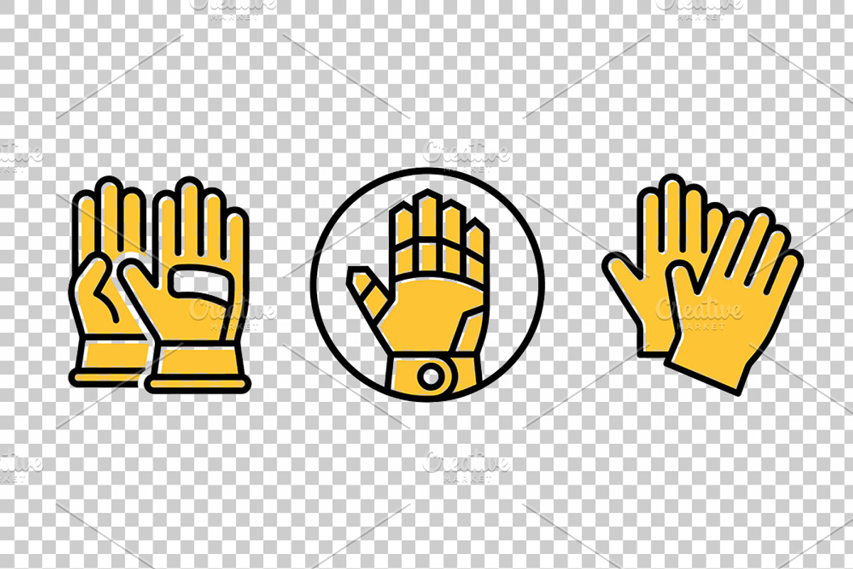 Protective Gloves Vector Icons, an Object Graphic by Artonix (Photo 3 of 3)