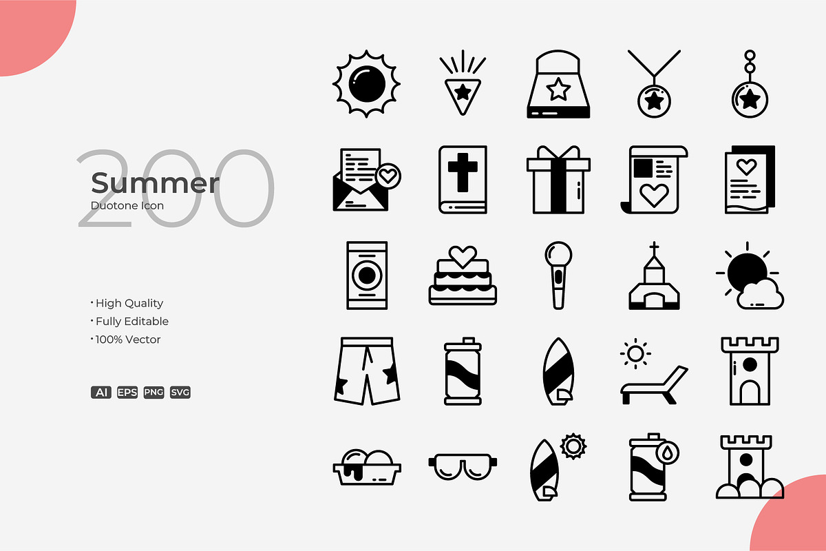 Summer Duotone Icons, a Duotone Icon by Bloodline