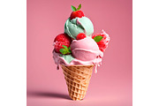 SET Ice Cream Sweet Dessert, a Background Graphic by IrySha (Thumbnail 3 of 8)