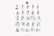 watercolor winter clipart set, a Decorative Illustration by Patishop Art (Thumbnail 8 of 10)