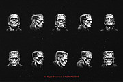 10 Bundle Dark Art Frankenstein Head, an Illustration by Morspective (Thumbnail 6 of 7)