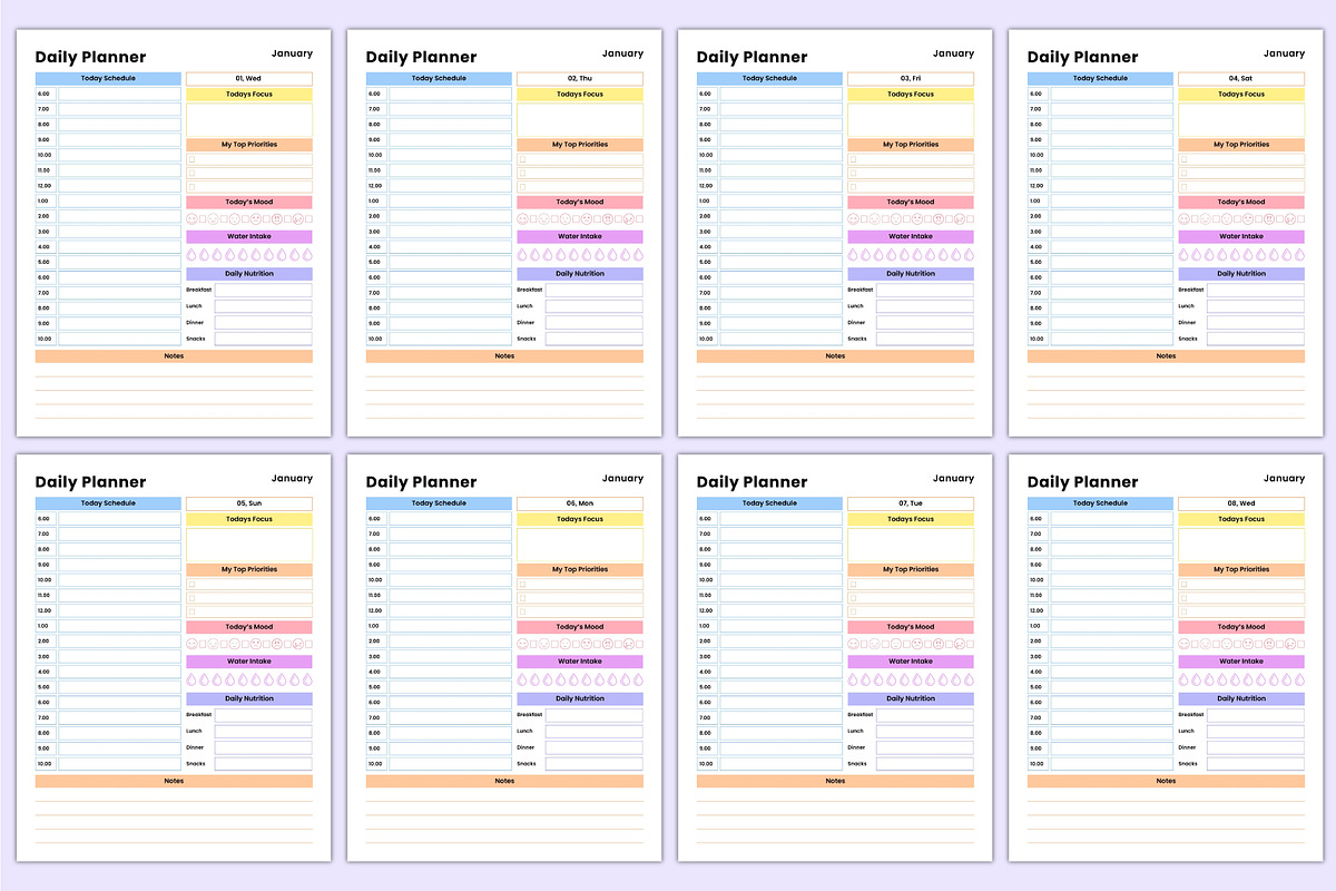 2025 Full Year Dated Planner Canva, a Stationery Template by Mustafiz (Photo 5 of 6)