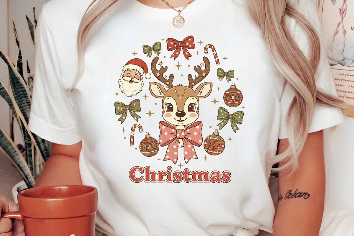Cute Christmas Reindeer PNG, an Illustration by Libby Wishes (Photo 5 of 6)