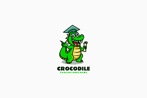 Crocodile Mascot Cartoon Logo, a Branding & Logo Template by Artnivora.Std