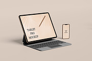Tablet & Phone Mockup, a Print Template by AKMAL STUDIO (Thumbnail 4 of 13)