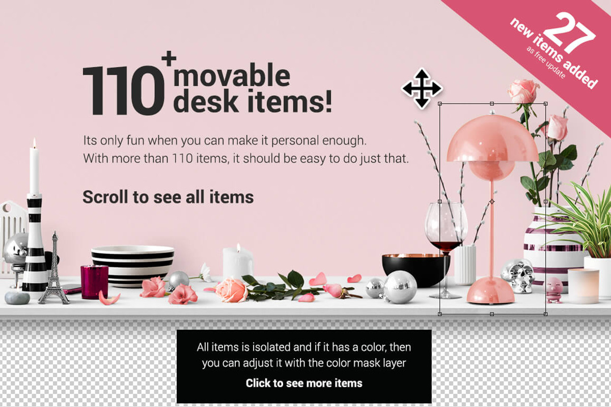 Feminine Scene Creator, a Product Mockup by Canvy (formerly Place.to) (Photo 2 of 4)