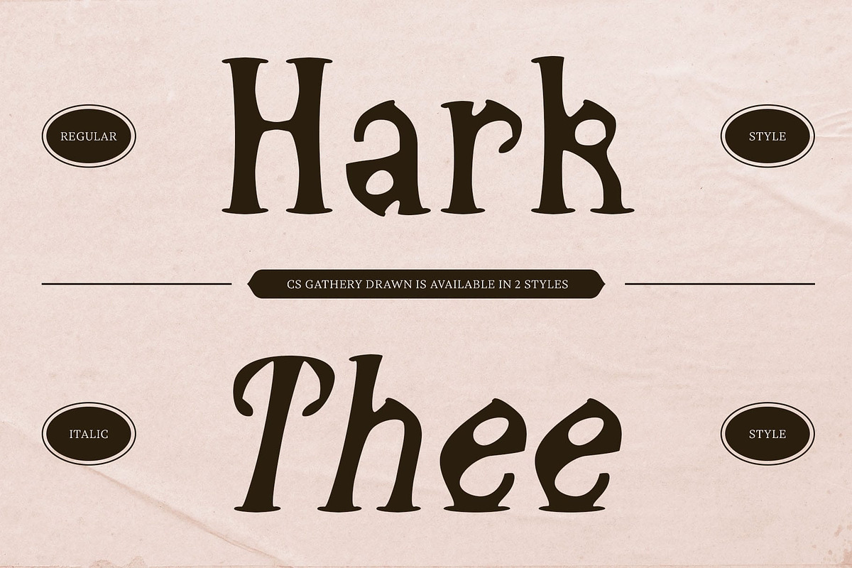 CS Gathery Drawn, a Serif Font by Craft Supply Co. (Photo 2 of 8)