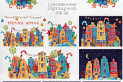 Magical Christmas Street, an Illustration by Daria's Magic World (Thumbnail 4 of 5)