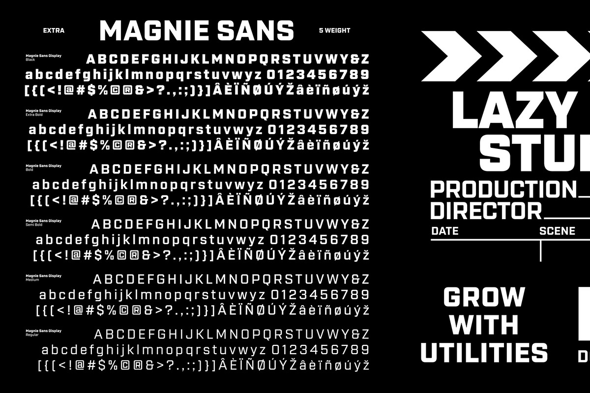 Magnie – Indie Rock Display Font, a Script Font by Spencer & Sons Co. (Photo 12 of 17)