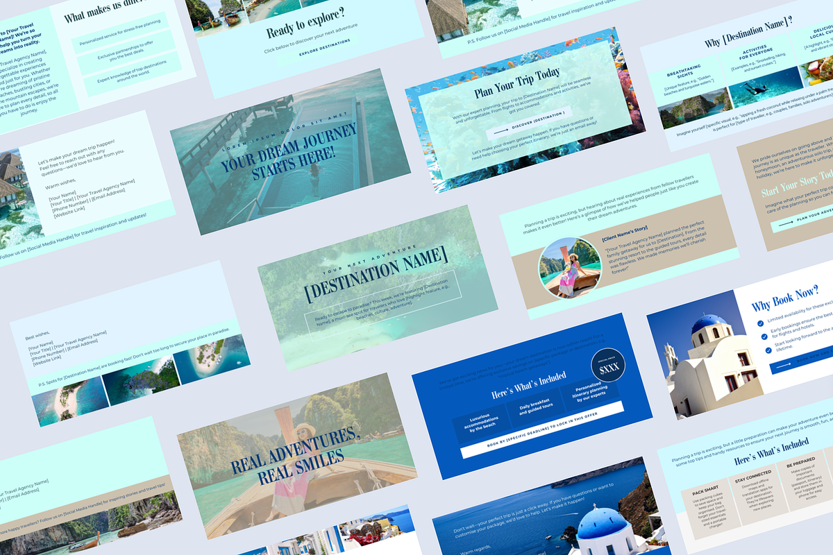 TRAVEL AGENCY EMAIL TEMPLATES, a Marketing Template by Daring Digies (Photo 3 of 8)