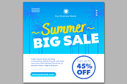 Summer Sale Social Media Post Set, a Templates & Theme by studiogstock (Thumbnail 3 of 4)