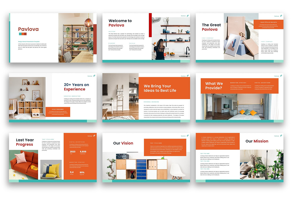 Pavlova-Interior PowerPoint Template, a Presentation Template by kreatifreya (Photo 2 of 5)