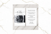 Funeral Prayer Card B&W Canva FR004, a Card Template by TyphoonStudio (Thumbnail 1 of 7)