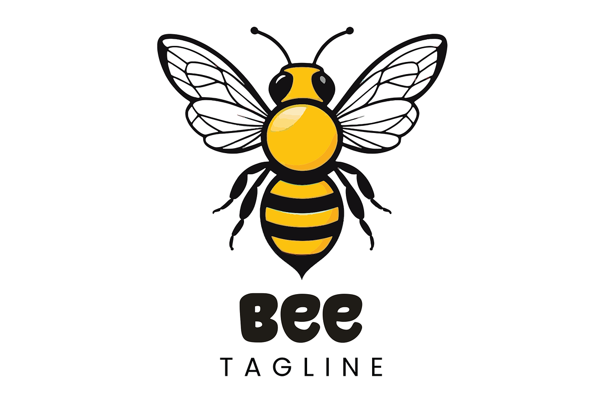 Honey Bee logo 5 different variation, a Branding & Logo Template by AyyazMomin (Photo 5 of 7)