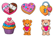 Watercolor Valentine's Day clipart, an Illustration by CreationArt (Thumbnail 5 of 5)