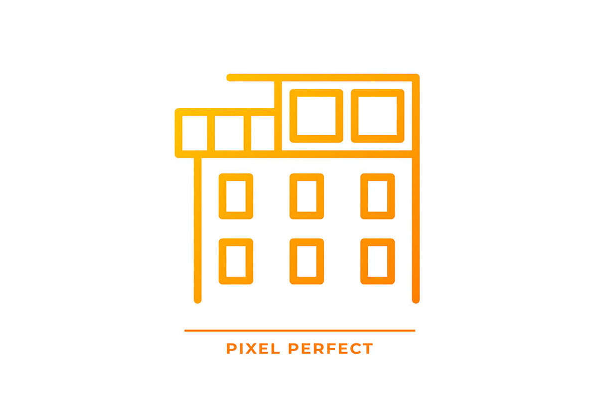 Penthouse pixel perfect gradient, an Icon by IMG Visuals