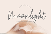 Moonlight script, a Script Font by Ramadhanstudio (Thumbnail 1 of 6)