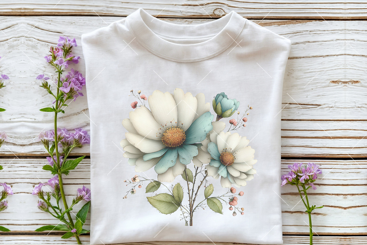 Spring Daisy Flower Clipart, an Illustration by OK Design (Photo 6 of 6)