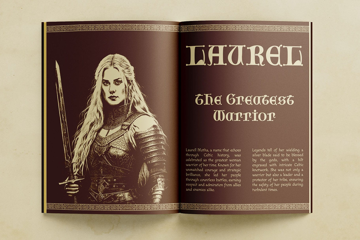 CS Laura – Gothic Uncial Font, a Sans Serif Font by Craft Supply Co. (Photo 6 of 8)