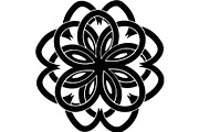 Black Floral Mandala Vector Bundle, a Decorative Illustration by Designer_Momina (Thumbnail 2 of 21)