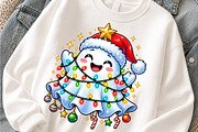 Cute Christmas Ghost PNG Design, an Object Graphic by Zahyl Studio (Thumbnail 3 of 7)