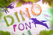 Dino Font, a Symbol Font by Gluiki (Thumbnail 1 of 3)