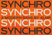 Synchro | Modern Sans, a Sans Serif Font by Almeera Std (Thumbnail 1 of 6)