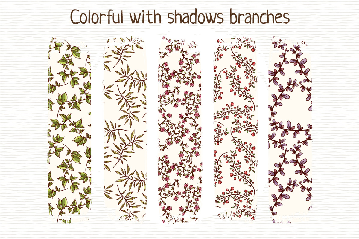 Set of 20 floral patterns preview 3