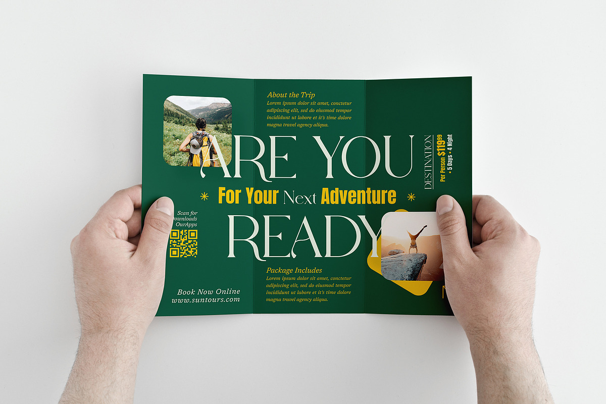 Travel Trifold Brochure, a Brochure Template by Designsoul14 (Photo 3 of 5)