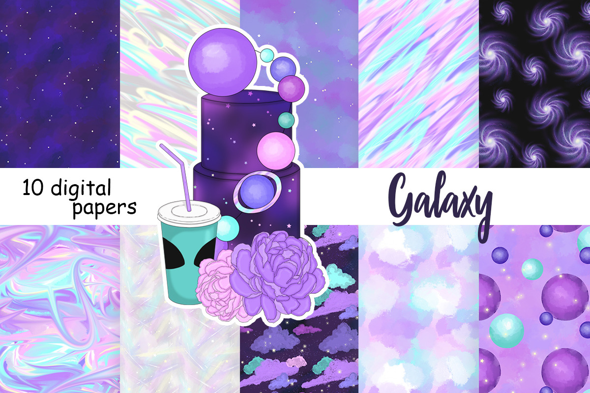 Galaxy Pattern, a Pattern Graphic by GlamArtZhanna (Photo 2 of 3)