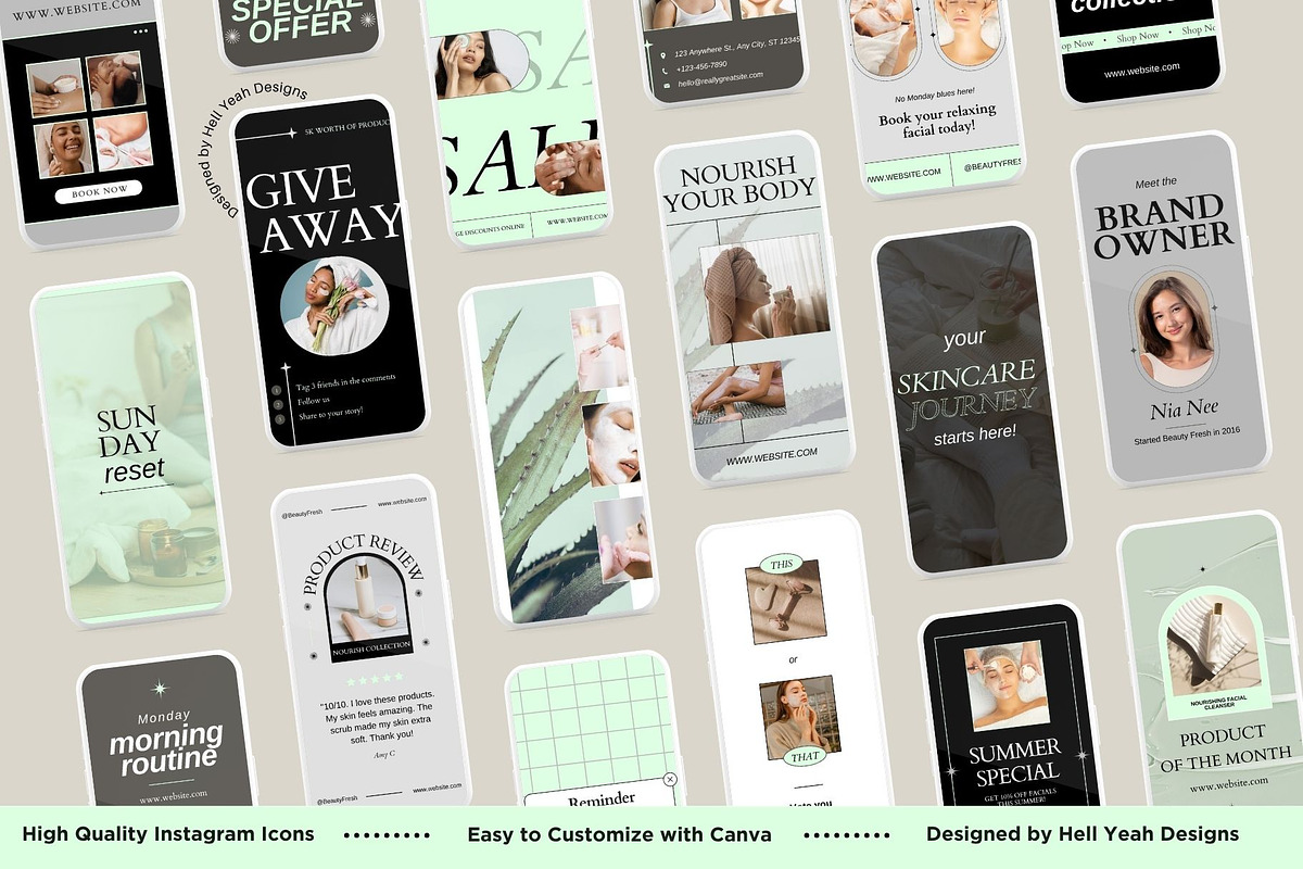 Wellness Lifestyle Brand Starter Kit, a Branding & Logo Template by Hell Yeah Designs (Photo 18 of 20)