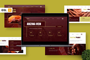 Arizona View - Nature Google Slide, a Presentation Template by Deepslide Studio (Thumbnail 1 of 6)