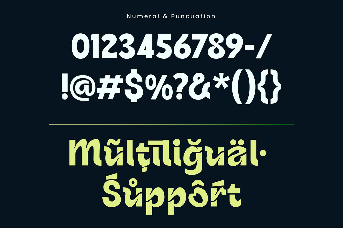 Cenova Bold Modern Display Font, a Sans Serif Font by Jaruka (Photo 3 of 8)