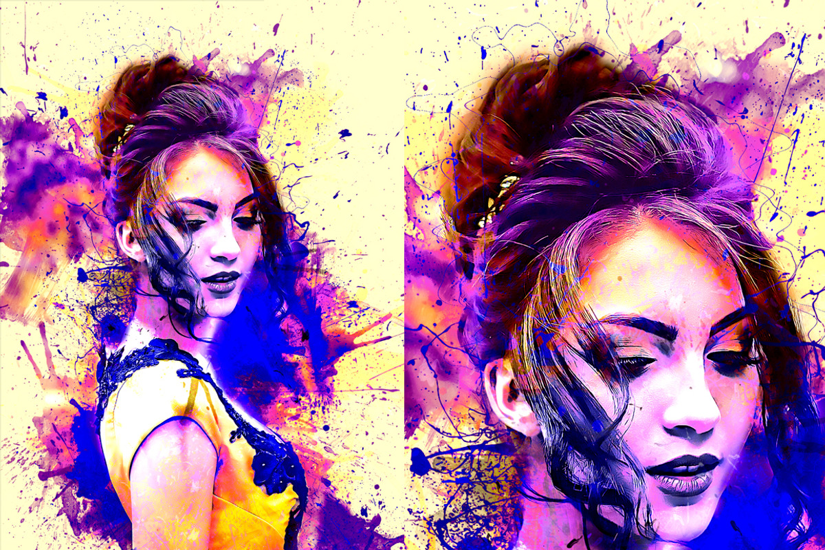 Ink Manipulation Photoshop Action 3, an Action Add-On by MRI STUDIO